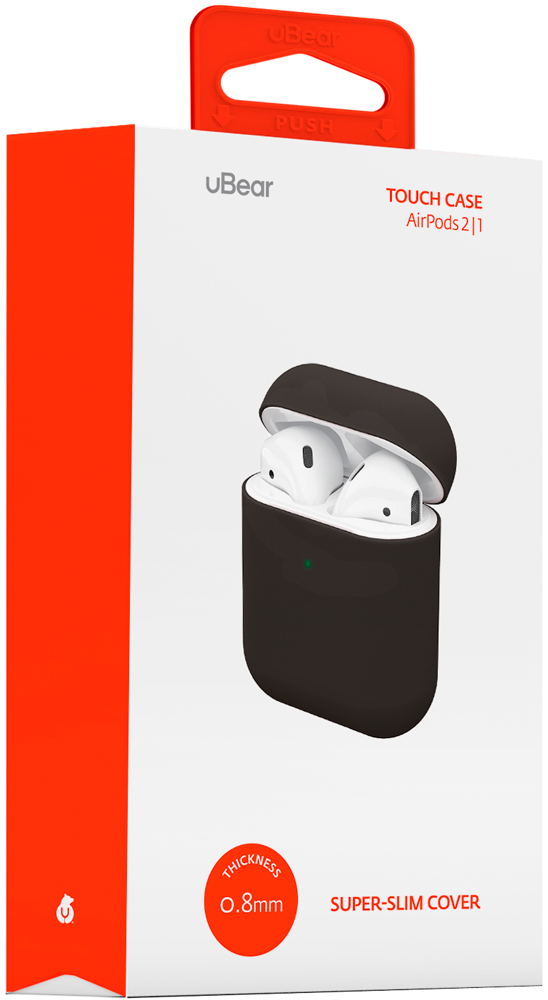 uBear AirPods 2 TouchCase light Black