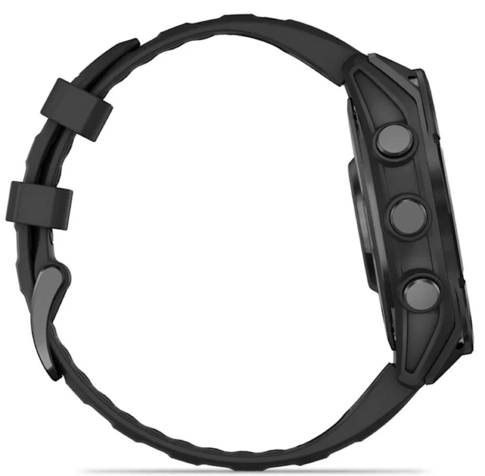 Garmin Fenix 8 AMOLED 47мм Серые с черным ремешком