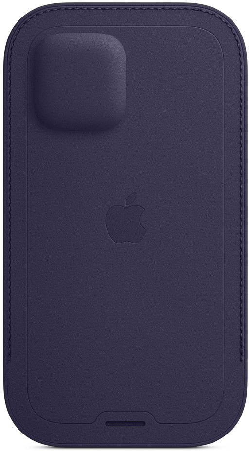 Apple iPhone 12/12 Pro MagSafe кожаный темно-фиолетовый (MK0A3ZE/A)