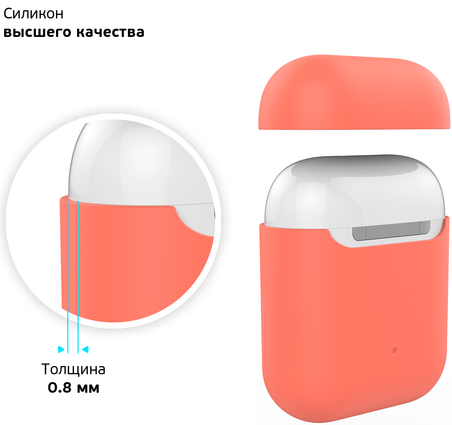 Deppa AirPods 2 Ultra Slim Peach