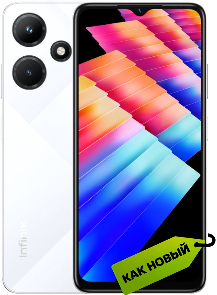 Infinix Infinix HOT 30i 4/64 Гб Белый «Как новый»