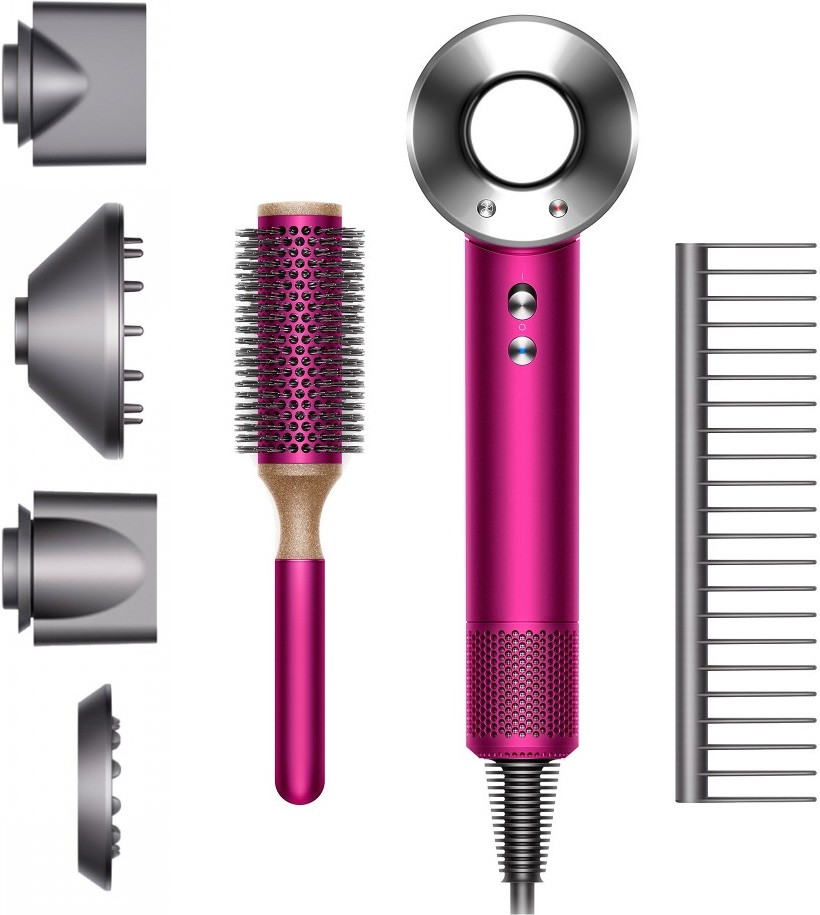 Dyson Supersonic HD03 с набором расчесок Fuchsia