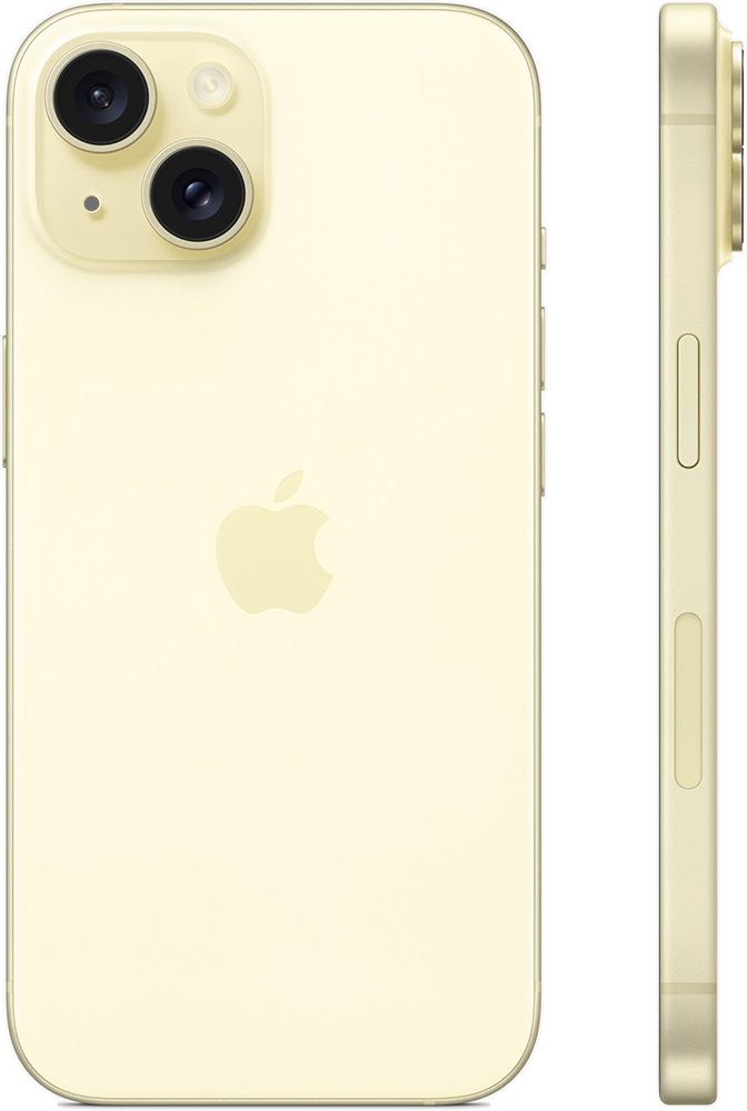 Характеристики Смартфон Apple iPhone 15 128Gb SIM + SIM Желтый
