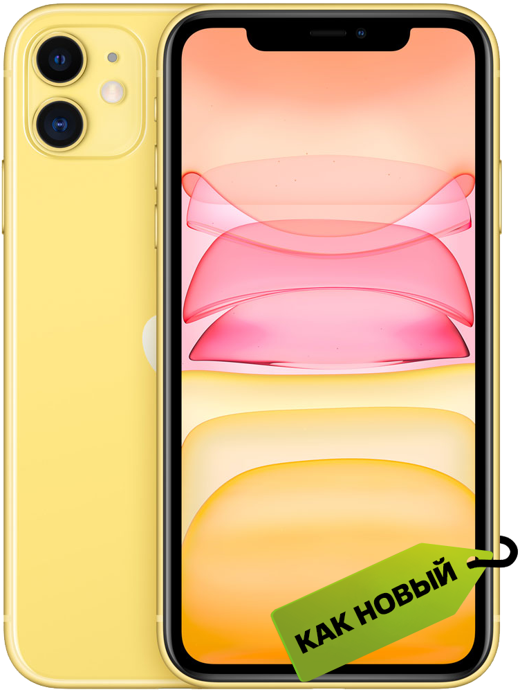 Apple iPhone 11 (новая комплектация) 64 Гб Желтый «Как новый»