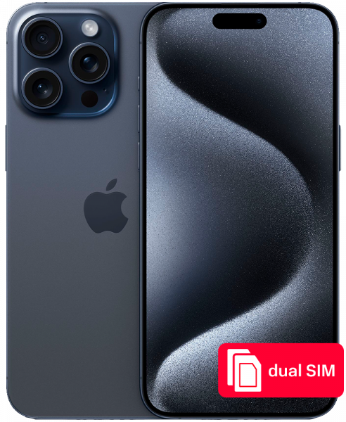 Смартфон Apple iPhone 15 Pro Max 512Gb SIM + SIM Синий титан