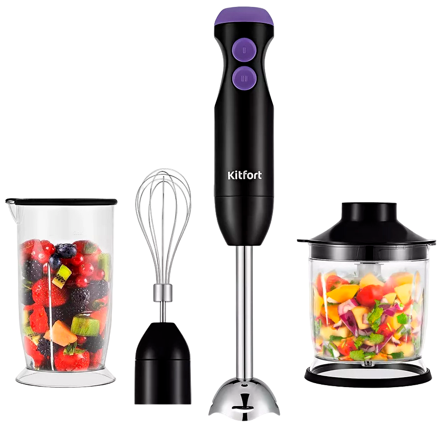 Kitfort КТ-3041-1 3 в 1 Черно-фиолетовый