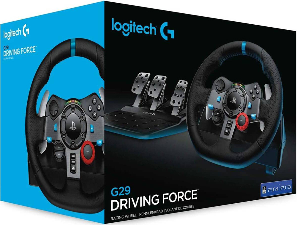 Logitech G29 Driving Force Racing Wheel for PS5 and PS4 Black