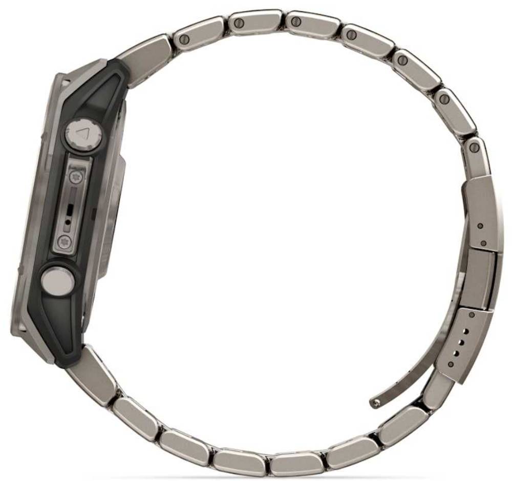 Garmin Fenix 8 AMOLED Sapphire 47мм Светло-серые с титановым ремешком