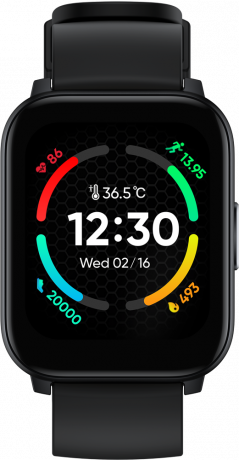 Изображение товара realme Watch 100S умные часы черный с функциями мониторинга и долгой автономной работой
