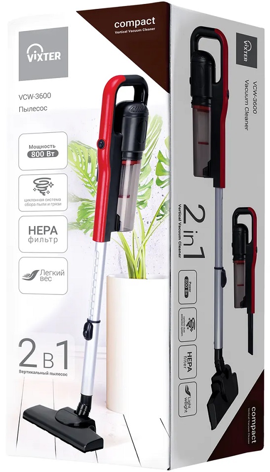 Vixter VCW-3600 2 в 1 Черно-красный