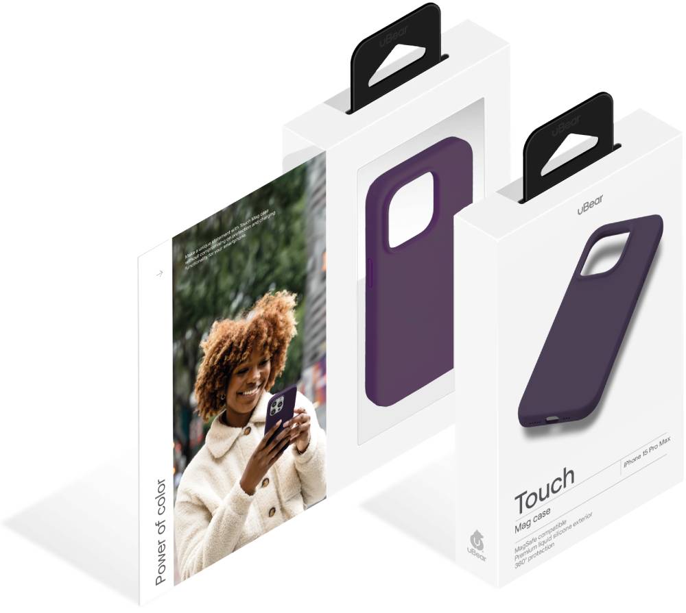 uBear Touch Mag Case для iPhone 15 Pro Max Темно-фиолетовый