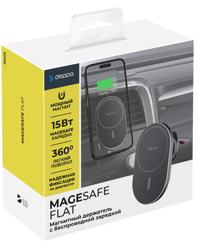 Deppa Flat Mage Safe Черный