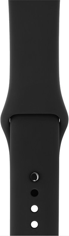 Apple Watch Series 3 38 мм серый космос + ремешок Black (MQKV2RU/A)