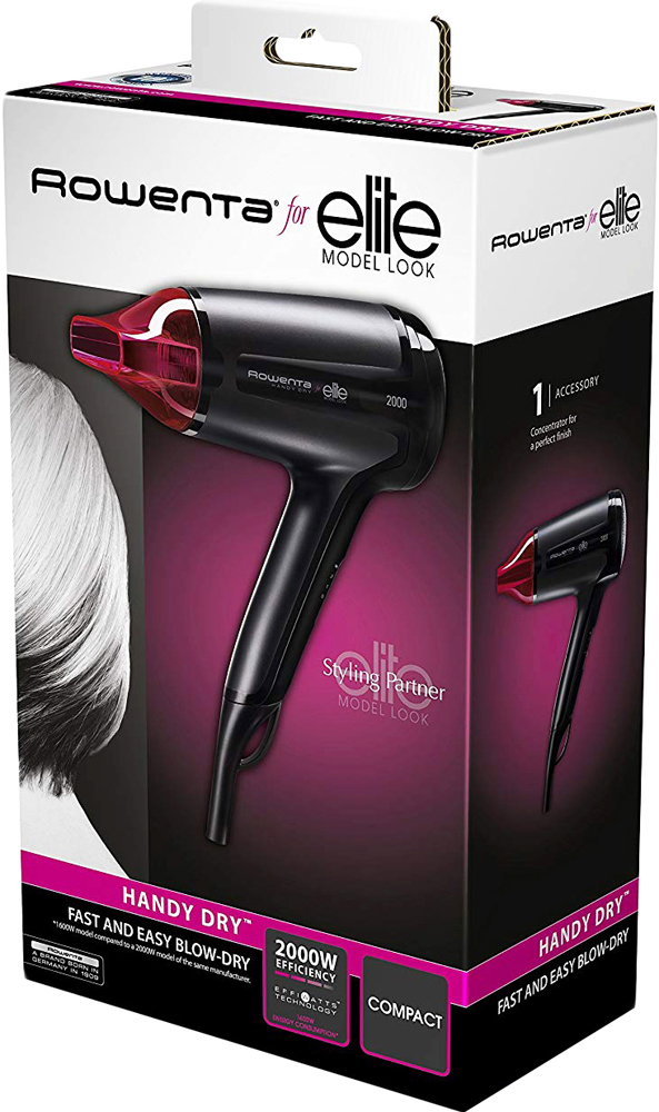 Rowenta Handy Dry Elite CV1612F0 Black/Red
