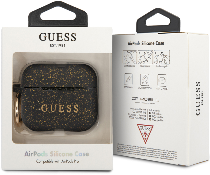 Guess Airpods Pro Glitter Black