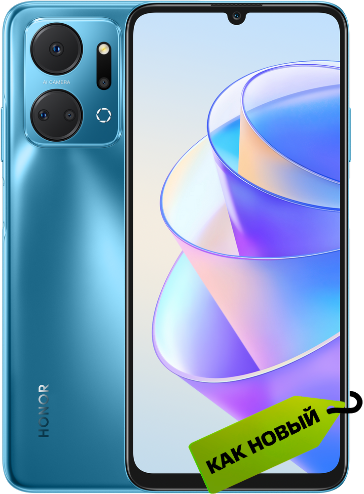 HONOR X7a 4/128 Гб Синий океан "Как новый"