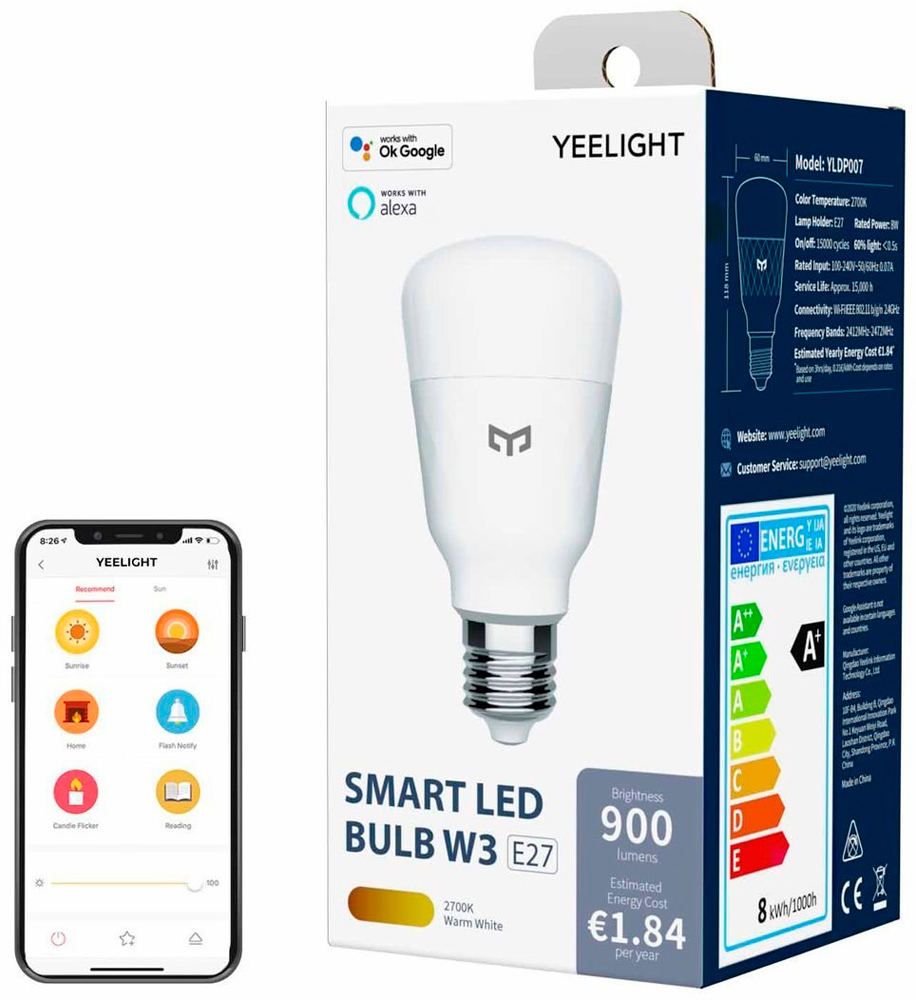 Yeelight Smart LED Bulb W3 White (YLDP007)