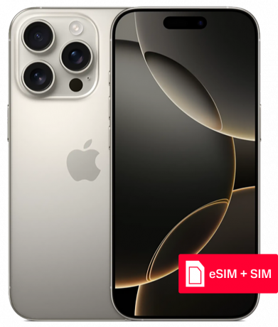Изображение товара Apple iPhone 16 Pro Max 512Gb eSIM + SIM Natural Titanium