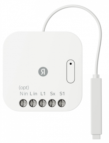 Изображение товара Яндекс одноканальное Zigbee работает с Алисой Белое