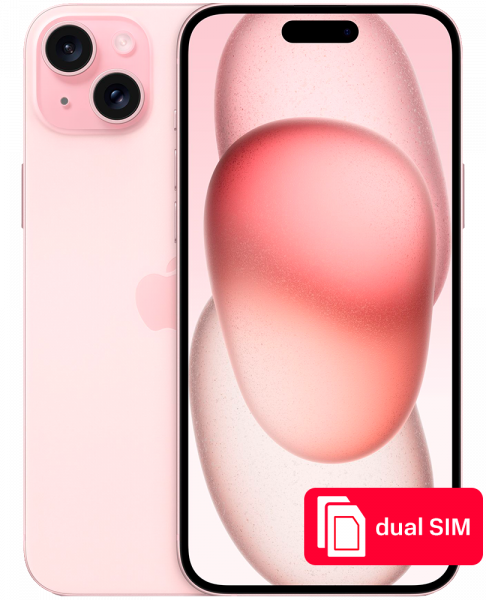 Смартфон Apple iPhone 15 Plus 256Gb SIM + SIM Розовый: купить по