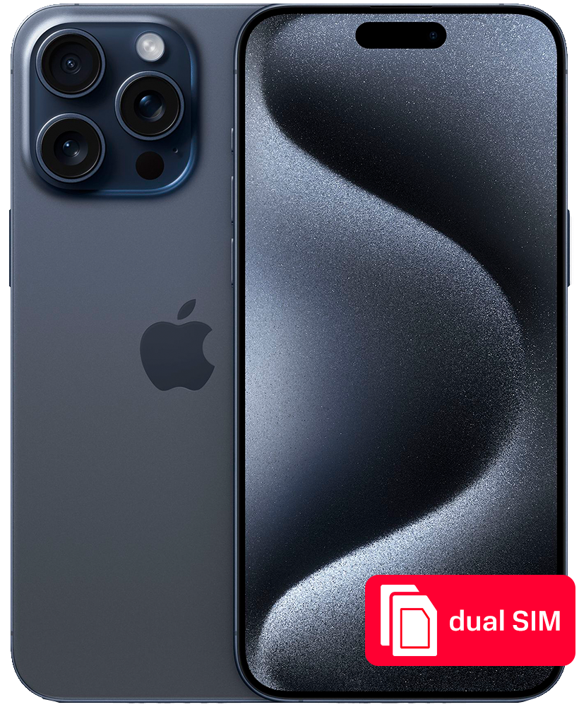 Смартфон Apple iPhone 15 Pro Max 256Gb SIM + SIM Синий титан
