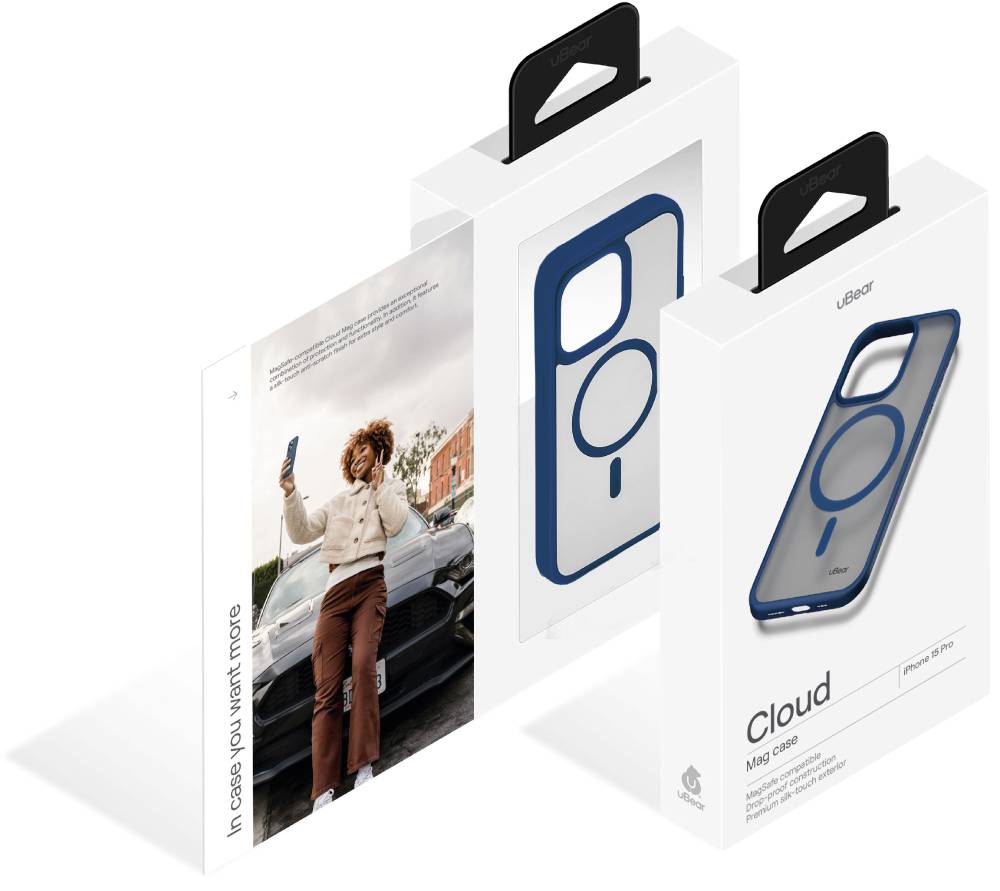 uBear Cloud Mag Case для iPhone 15 Pro Синий