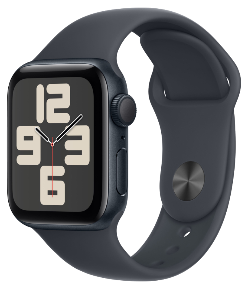 Apple Watch SE 2024 GPS 40мм корпус из алюминия Темная ночь+ремешок Sport Band midnight M/L