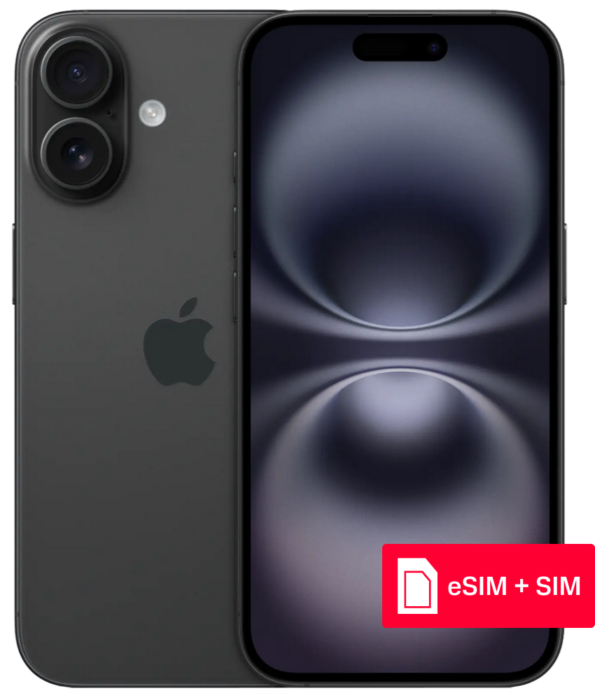 Apple iPhone 16 512Gb eSIM + SIM Черный