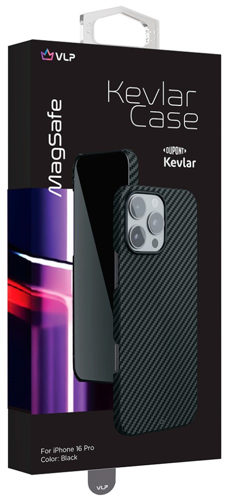 VLP Kevlar Case с MagSafe для iPhone 16 Pro Черный