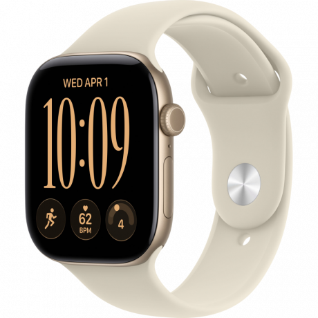 Изображение товара Apple Watch Series 12 GPS 46 мм Light gold aluminum+ремешок Sand Sport Band (M/L) Изображение товара Apple Watch Series 12 GPS 46 мм Light gold aluminum+ремешок Sand Sport Band (M/L)