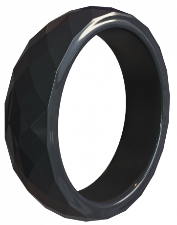 Изображение товара МТС платёжное кольцо AL04-21289 черное с гранями для бесконтактных платежей