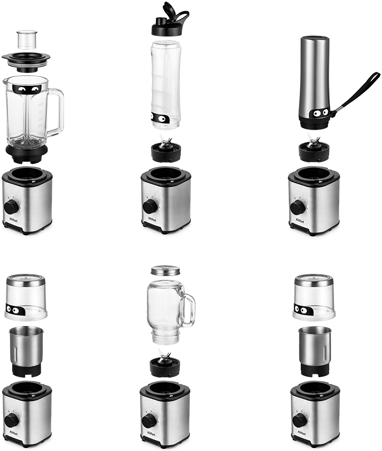 Kitfort 6 в 1 КТ-3078 Металлик