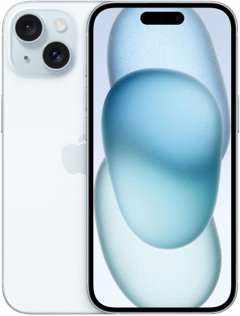Изображение товара Apple iPhone 15 128 Гб eSIM + SIM Голубой Б/У "Отличный"