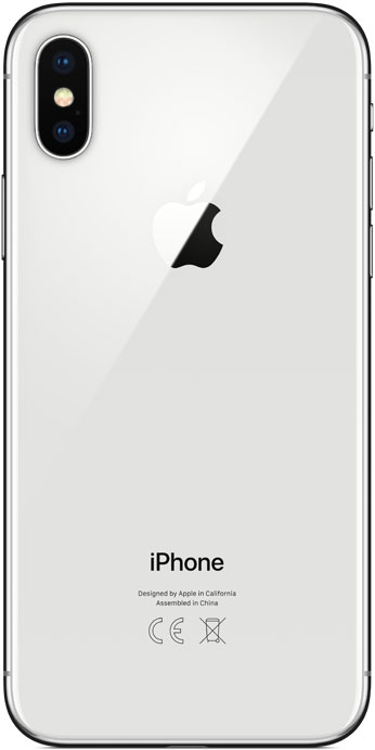 Смартфон Apple iPhone X 64GB Silver (Серебристый): купить по