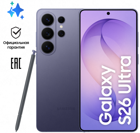 Изображение товара Samsung Galaxy S26 Ultra - 12ГБ/512ГБ, 6. 9" 8K, S Pen, IP68