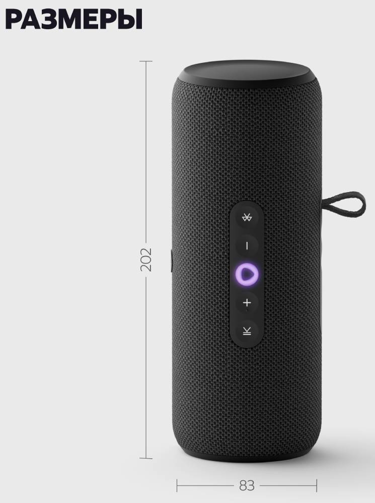 Яндекс Станция Стрит с Алисой Черная