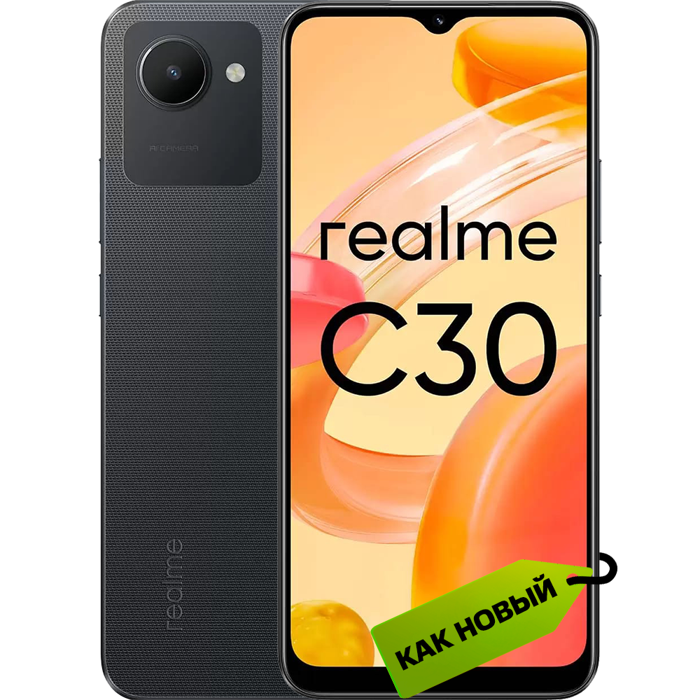 realme C30 4/64 Гб Черный «Как новый»