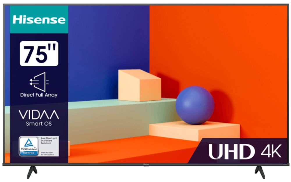 Hisense 75" 75A6K Черный