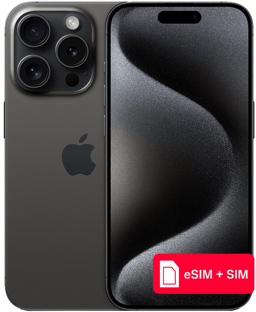 Apple iPhone 15 Pro 512Gb eSIM + SIM Черный титан
