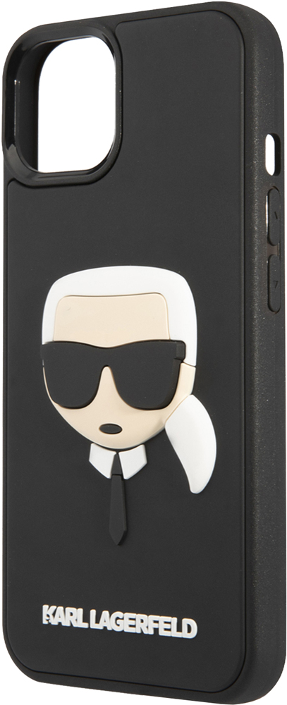 Karl Lagerfeld iPhone 14 Plus 3D Rubber Case Karl's Head  Черный KLHCP14MKH3DBK