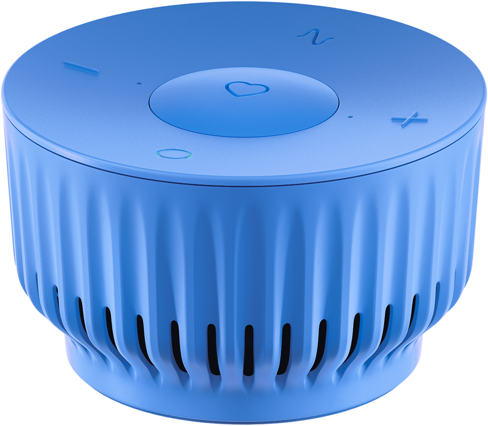 Sber Boom mini c семейством виртуальных ассистентов Салют Безоблачный голубой