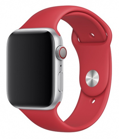 Изображение товара Силиконовый ремешок Everstone ES-AWBS-202 для Apple Watch 42/44 мм красный Изображение товара Силиконовый ремешок Everstone ES-AWBS-202 для Apple Watch 42/44 мм красный
