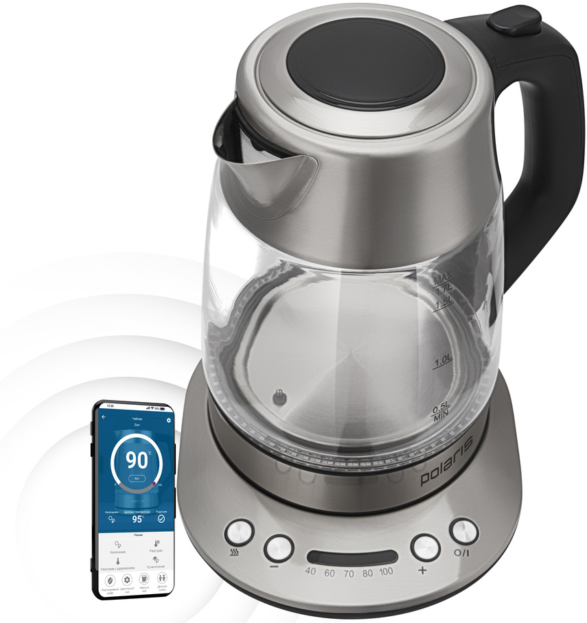 Polaris PWK 1775CGLD Wi-Fi IQ Home Silver matte