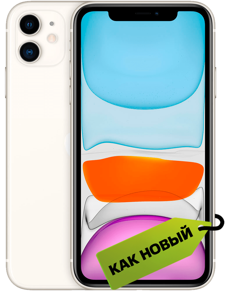 Apple iPhone 11 (новая комплектация) 64 Гб Белый «Как новый»