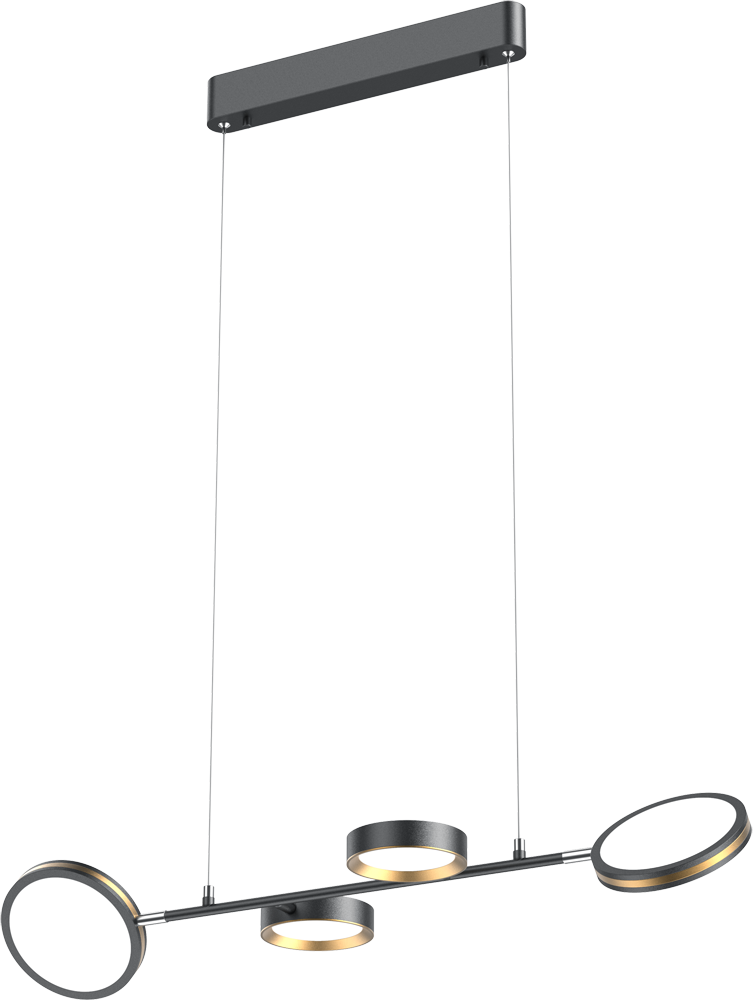 Yeelight C2103 Arowana Chandelier 4head потолочный Черный/Золотой (YLDL031)