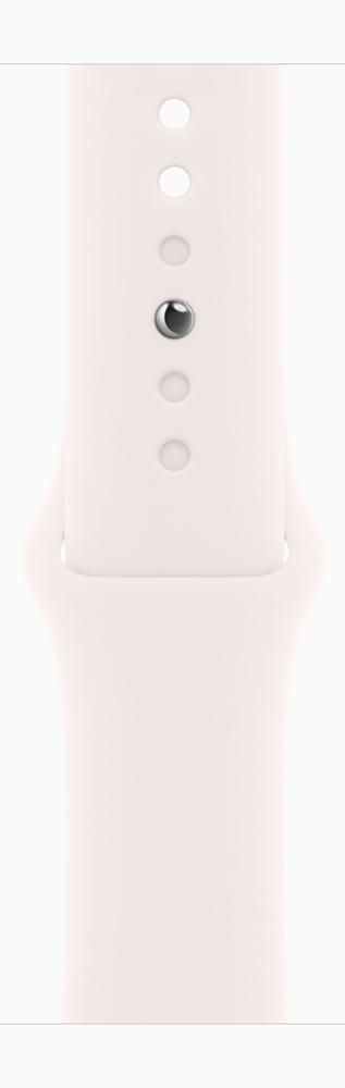 Apple Watch Series SE 3 2025 GPS 44мм Starlight aluminium+ремешок Sport Band light blush (S/M)