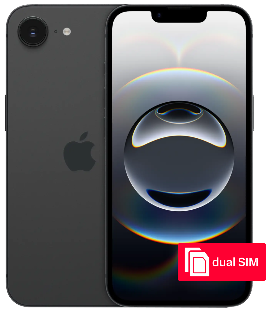 Apple iPhone 16e 512 Гб SIM + SIM Черный