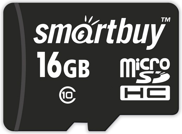 Smartbuy 16GB Class10 с адаптером Black