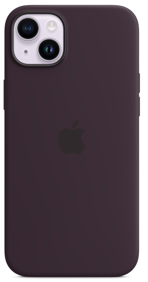 Apple iPhone 14 Plus Silicone Case with MagSafe Сливовый