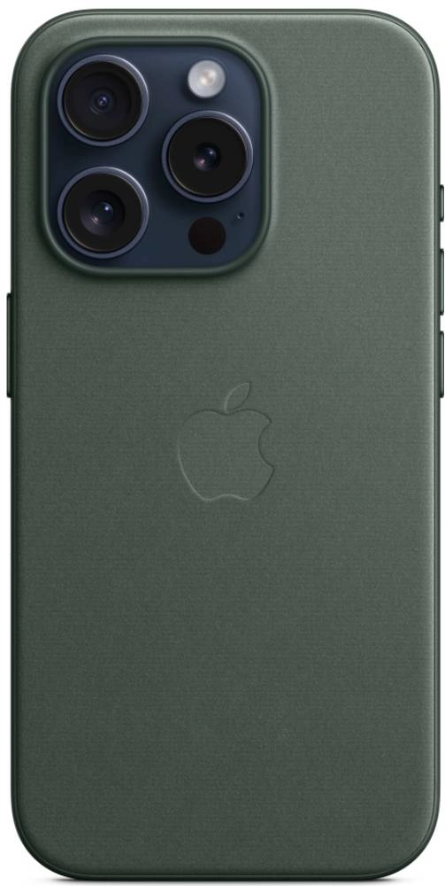 Apple iPhone 15 Pro FineWoven Case with MagSafe Вечнозеленый